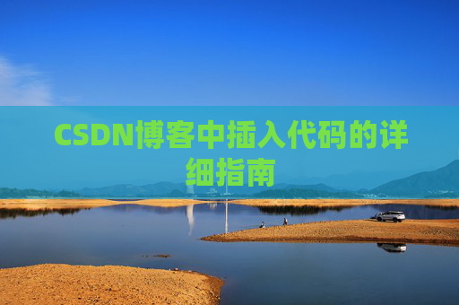 CSDN博客中插入代码的详细指南